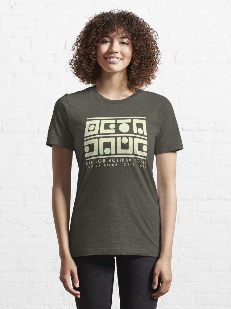 Alternate view of Exxilon Holiday Tours — Power Down, Chill Out Essential T-Shirt