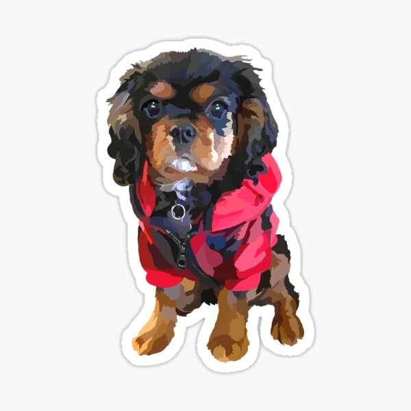 Wilson in His Little Red Coat Sticker