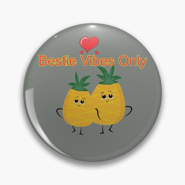 Item preview, Bestie Vibes Only Yellow Pineapples  designed and sold by DiensDesign.