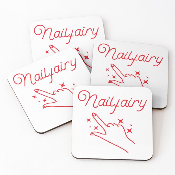 Item preview, Cute and Funny Red Nailfairy Manicure designed and sold by NationalVintage.