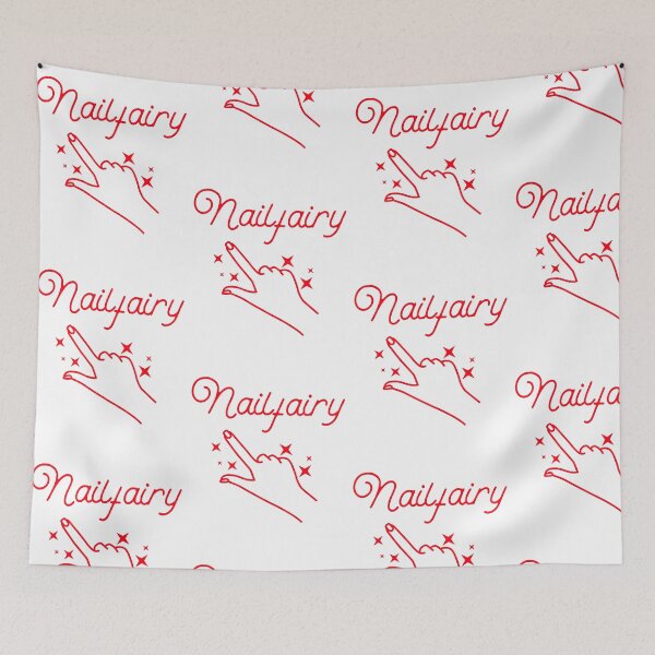Item preview, Cute and Funny Red Nailfairy Manicure designed and sold by NationalVintage.