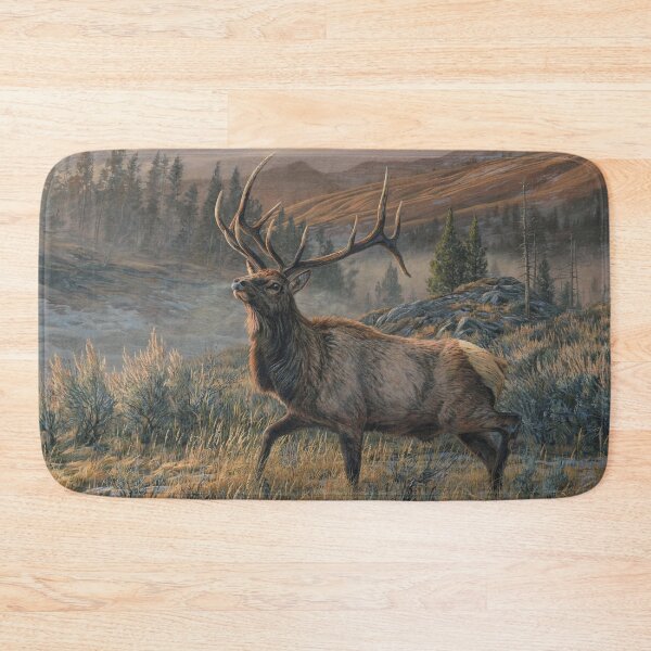 Item preview, Majestic Bull American Elk - Artwork by Martin Ridley designed and sold by martinridleyart.