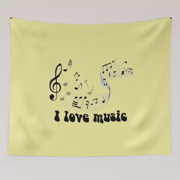 Item preview, I love music designed and sold by The best online style shop.