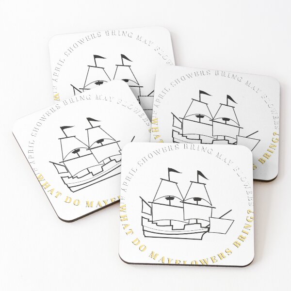 Item preview, April showers mayflowers pilgrims funny aesthetic  designed and sold by GilesTs.