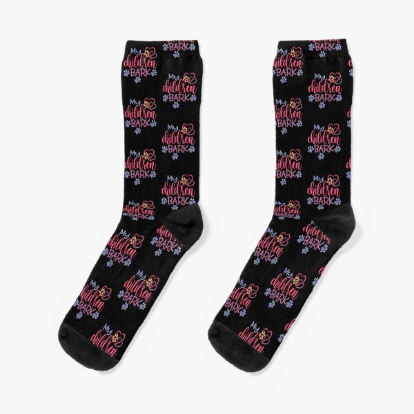 Item preview, My Children Bark Design with Blue Trailing Paw Prints  designed and sold by Treasurekey.