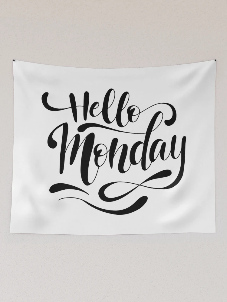 Thumbnail 2 of 3, Tapestry, Hello Monday designed and sold by ReesDesigns.