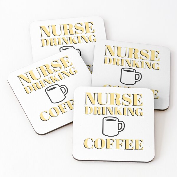 Item preview, NURSE DRINKING COFFEE funny humor sarcastic designed and sold by GilesTs.
