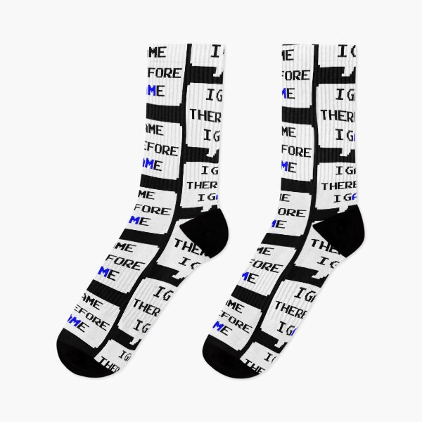 Item preview, I game therefore I am funny I game thefore I GAME pun gamer Classic retro arcade style Black, Blue and White speech bubble (dark mode) designed and sold by Deegital18.