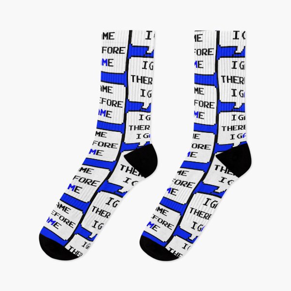 Item preview, I game therefore I am funny I game thefore I GAME pun gamer Classic retro arcade style Black, Blue and White speech bubble (retro blue mode) designed and sold by Deegital18.