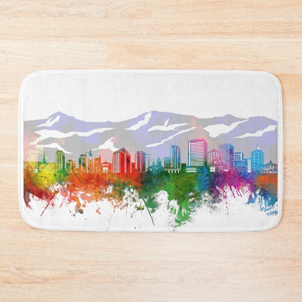 Item preview, anchorage skyline watercolor designed and sold by BekimART2.