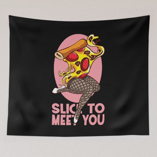 Item preview, Pizza Slice to meet you pizza lovers design designed and sold by FalkDania.
