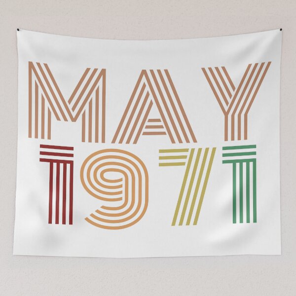 Item preview, May 1971 Design, Happy 50th Birthday, designed and sold by marosharaf.