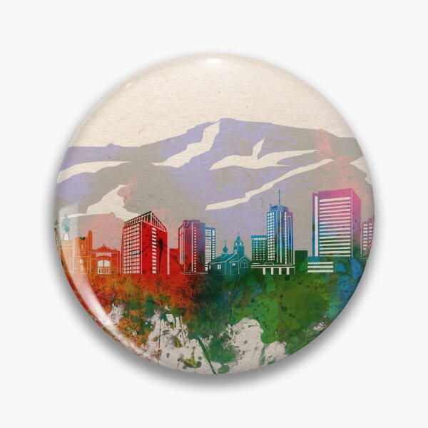Item preview, anchorage skyline watercolor 1 designed and sold by BekimART2.