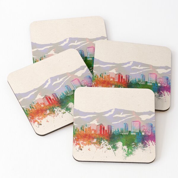Item preview, anchorage skyline watercolor 1 designed and sold by BekimART2.