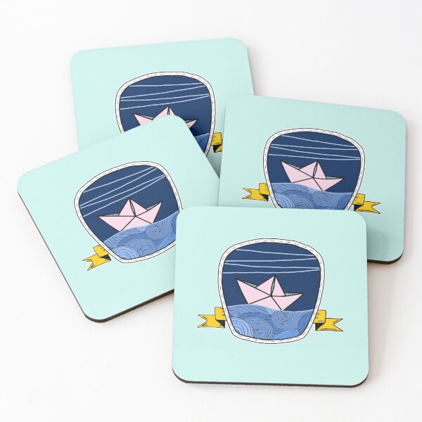 Item preview, paper boat shield designed and sold by espacionegativo.