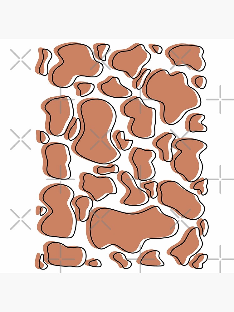 Patterns Cow Spots - with brown color and black lines Art Board Print for  Sale by MCCreativeWorld