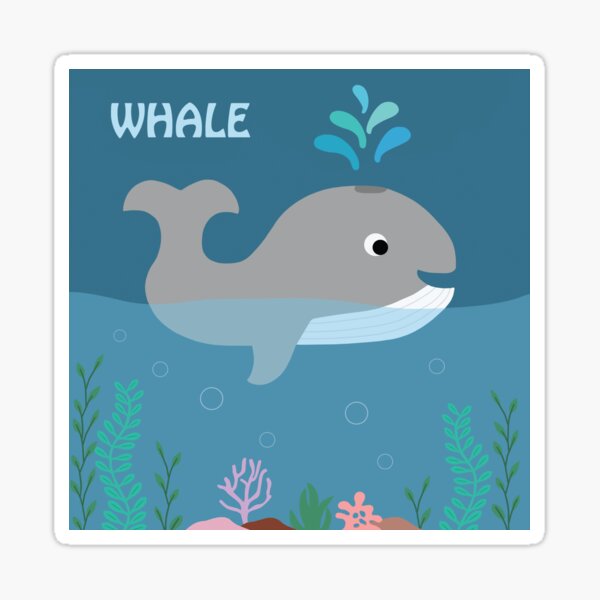 Cute Whale Sticker