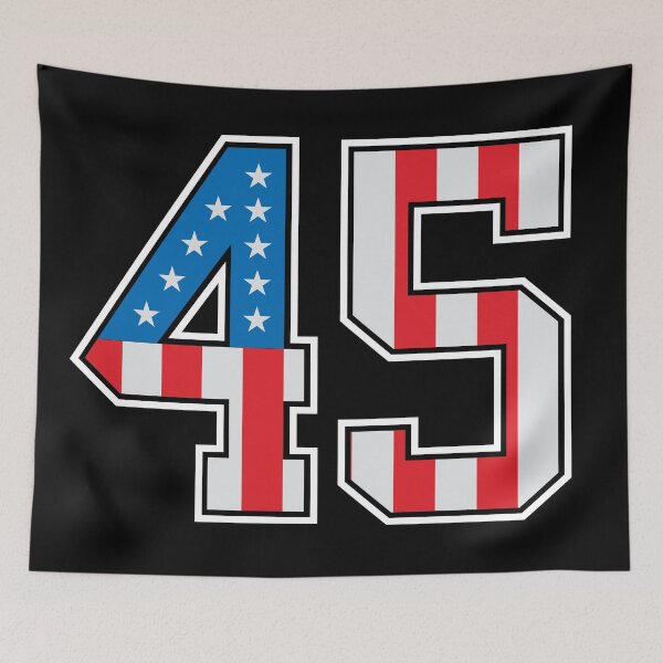Item preview, 45 American Classy Numbers forty-five United States Flag designed and sold by Urosek.