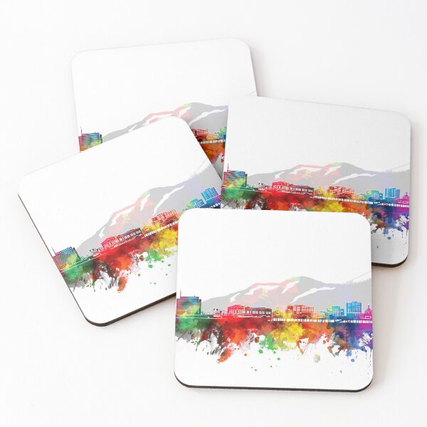 Item preview, juneau skyline watercolor designed and sold by BekimART2.