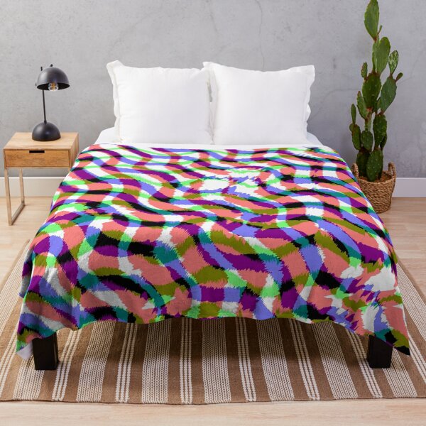 Item preview, Digital modern graphic pattern colorama lines waves designed and sold by Joie-et-Poesie.