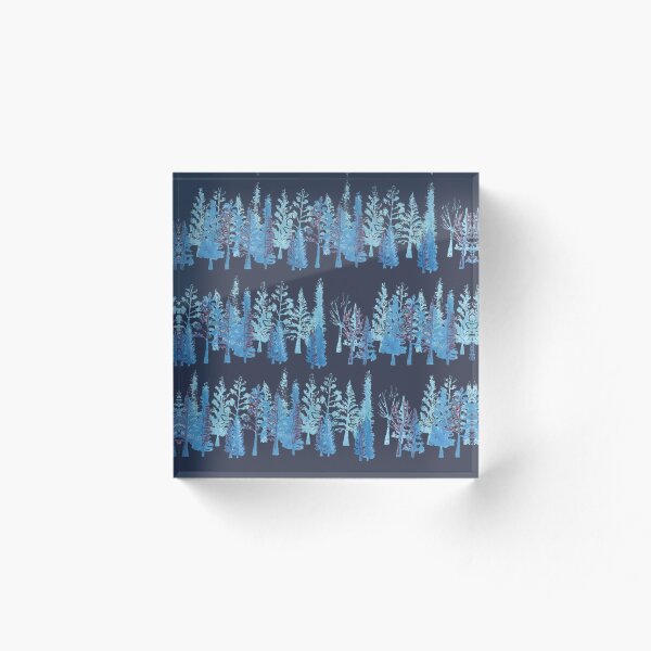 Item preview, Hygge forest on dark designed and sold by Tabbykatprint.