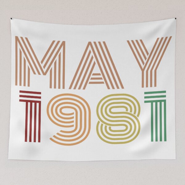 Item preview, May 1981 Design, Happy 40th Birthday. designed and sold by marosharaf.