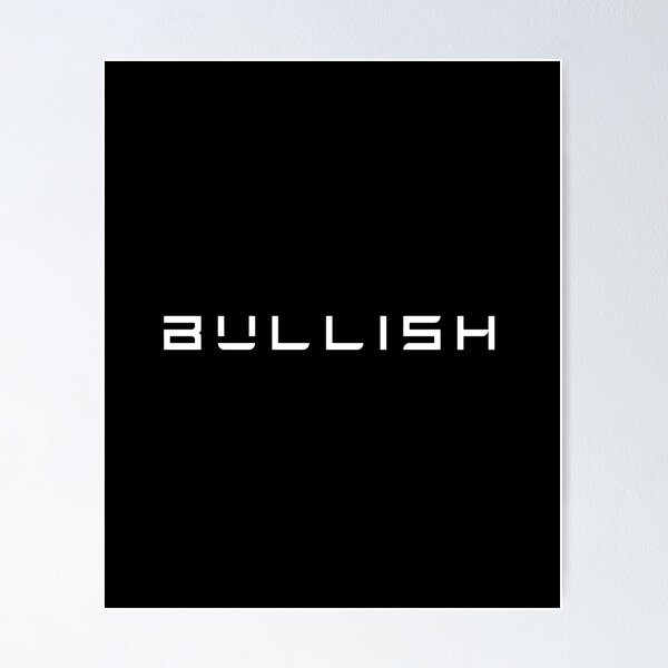 Item preview, Bullish on Tesla in White designed and sold by Aetha.