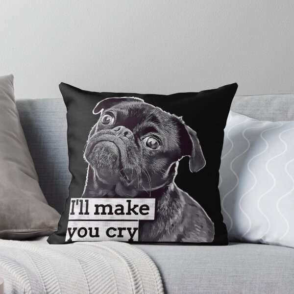 Item preview, Pug Face Crazy Dog Mom Meme - Serious Pug Dog Face designed and sold by Schka.