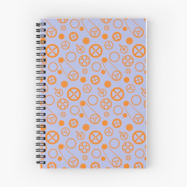 Item preview, Chain rings pattern orange on blue background designed and sold by shushunya13.