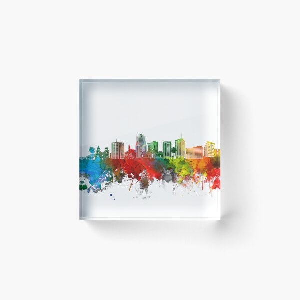 Item preview, tucson skyline watercolor designed and sold by BekimART2.