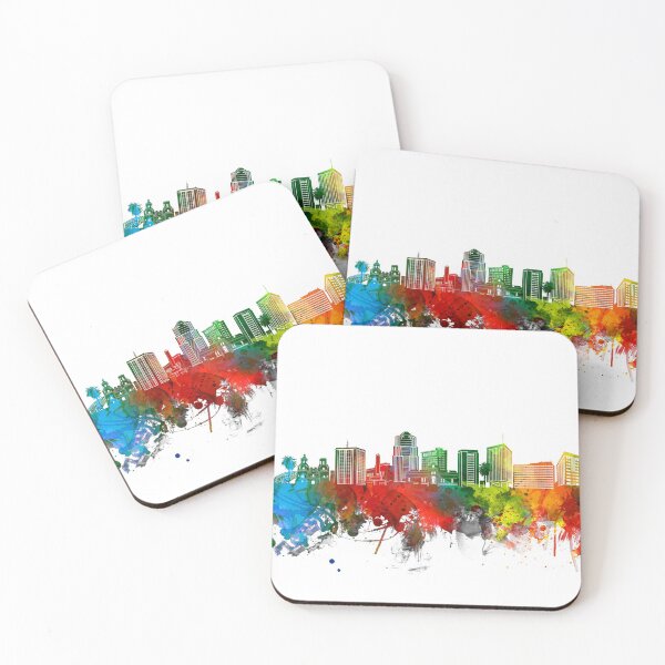 Item preview, tucson skyline watercolor designed and sold by BekimART2.