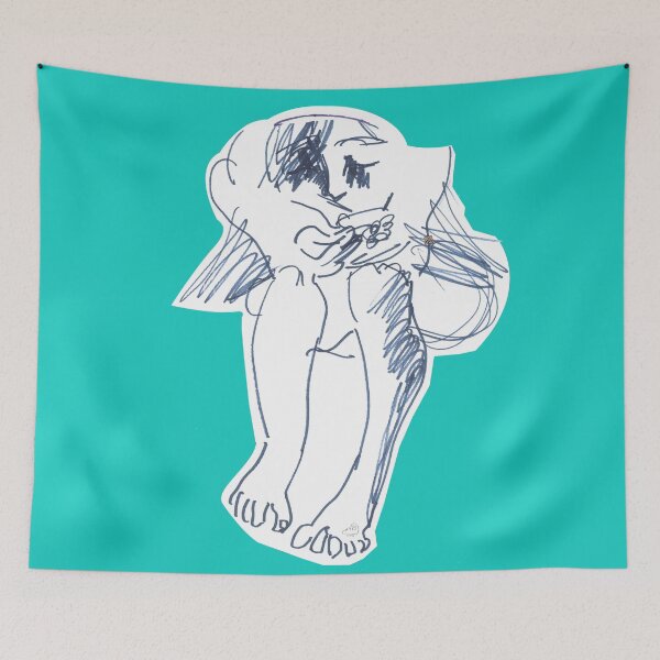 Item preview, Sitting Angel (Drawing by ACCI) designed and sold by VanyssaGraphics.