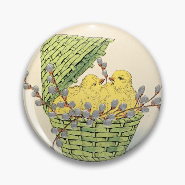 Item preview, Vintage Easter Postcard: Chicks in Easter Basket designed and sold by The Great  Art.