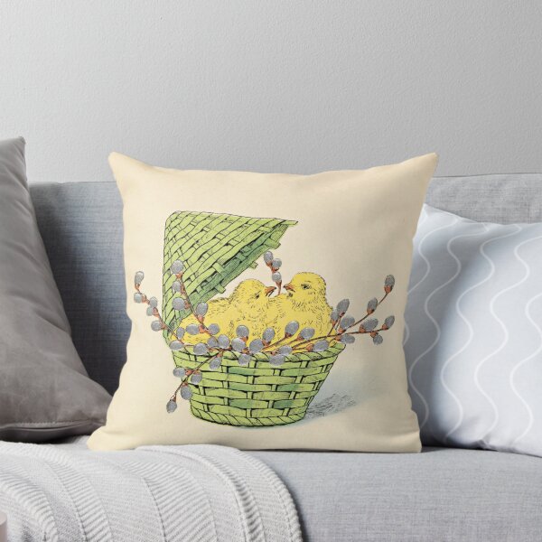 Item preview, Vintage Easter Postcard: Chicks in Easter Basket designed and sold by The Great  Art.