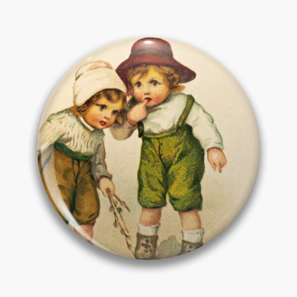Item preview, Vintage Easter Postcard: Children Playing with Chicks designed and sold by The Great  Art.