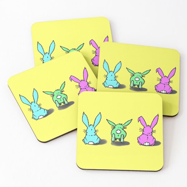 Item preview, Hopping Bunny Butts in Easter Colors designed and sold by LawsonFabrics.