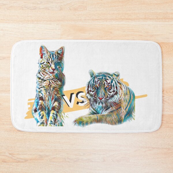 Item preview, Artistic Furious Cat vs Tiger Pets Lover Face off designed and sold by TheTrueOne.