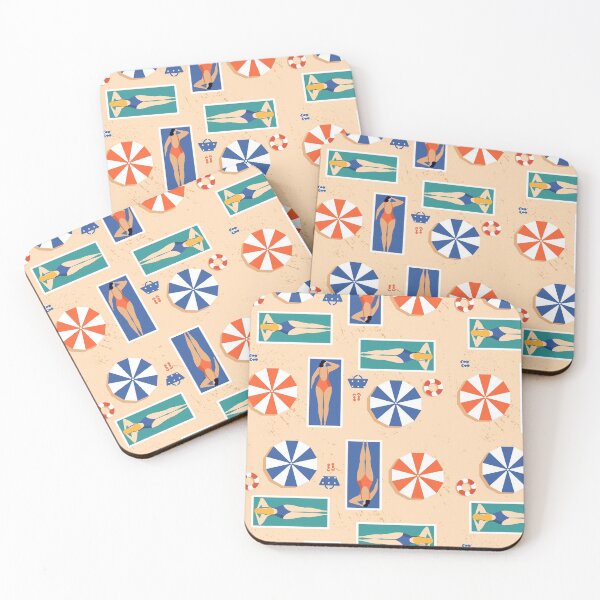 Item preview, Vintage Summer Beach Sands Pattern designed and sold by SLAG-Creative.