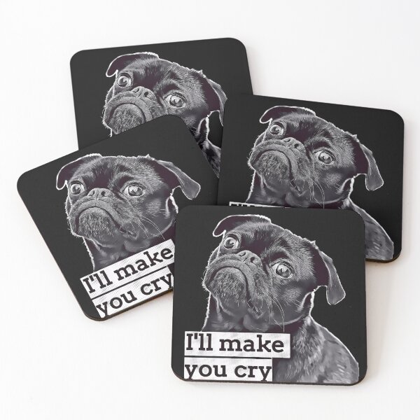 Item preview, Pug Face Crazy Dog Mom Meme - Serious Pug Dog Face designed and sold by Schka.