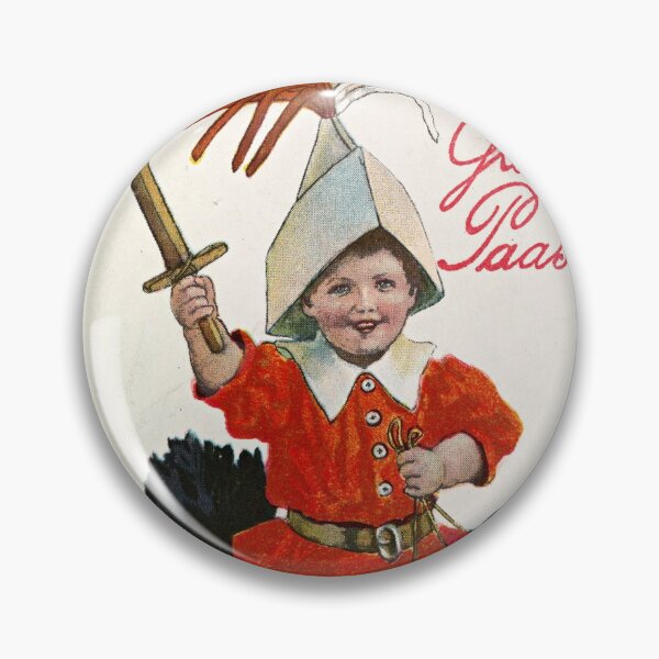 Item preview, Vintage Easter Postcard:  Girl Riding Chicken designed and sold by The Great  Art.