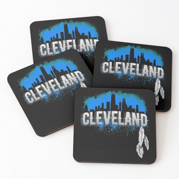 Item preview, Cleveland Ohio Skyline Distressed Vintage Cle Oh Cityscape Architecture  designed and sold by WillPowerApp.