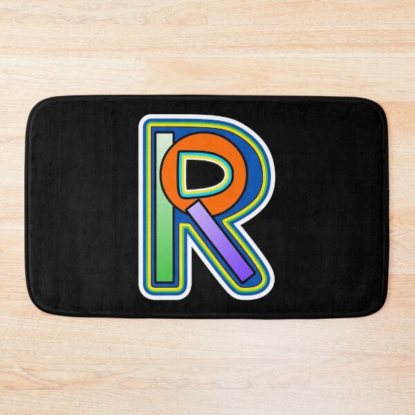 Item preview, Letter R (with a circle and two rectangles) designed and sold by artfulnotebook.