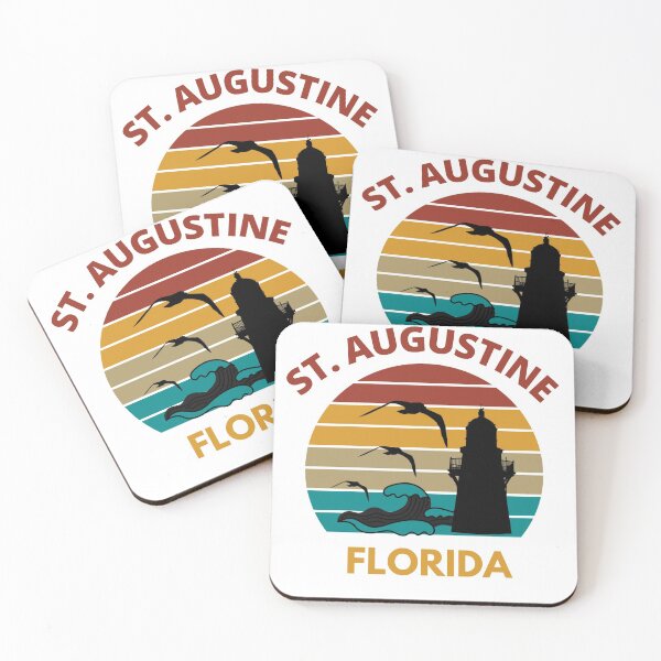 Item preview, St. Augustine Florida Retro Sunset Design designed and sold by adriana-holmes.