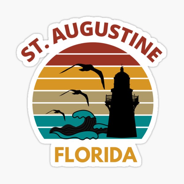 Item preview, St. Augustine Florida Retro Sunset Design designed and sold by adriana-holmes.
