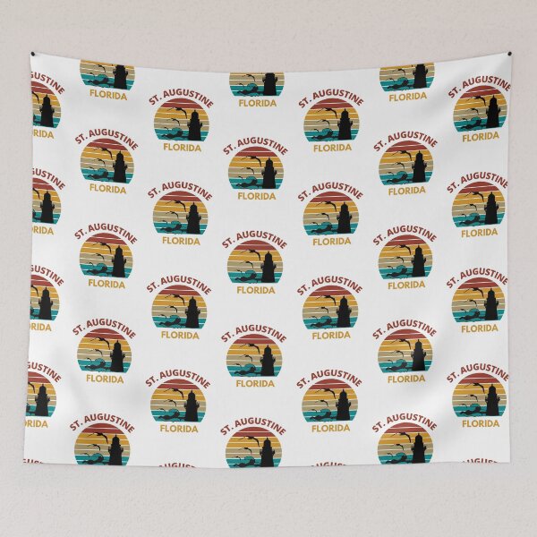 Item preview, St. Augustine Florida Retro Sunset Design designed and sold by adriana-holmes.