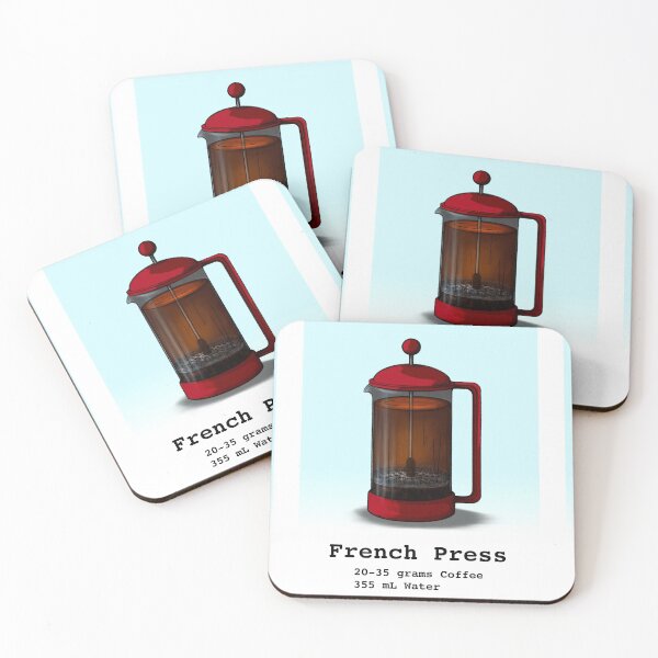 Item preview, Coffee Flashcards - French Press (Blue) designed and sold by Technomancer-01.