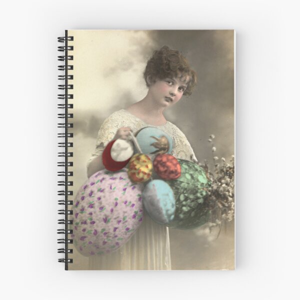 Item preview,  Vintage Easter Postcard: Norwegian Girl Happy Easter designed and sold by The Great  Art.