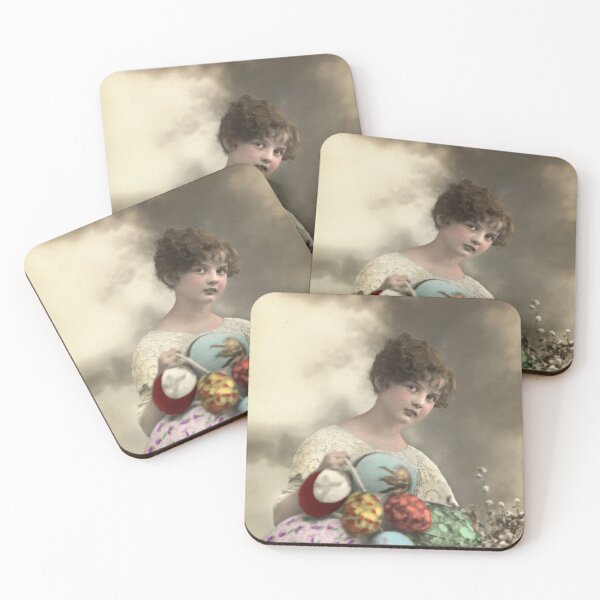 Item preview,  Vintage Easter Postcard: Norwegian Girl Happy Easter designed and sold by The Great  Art.