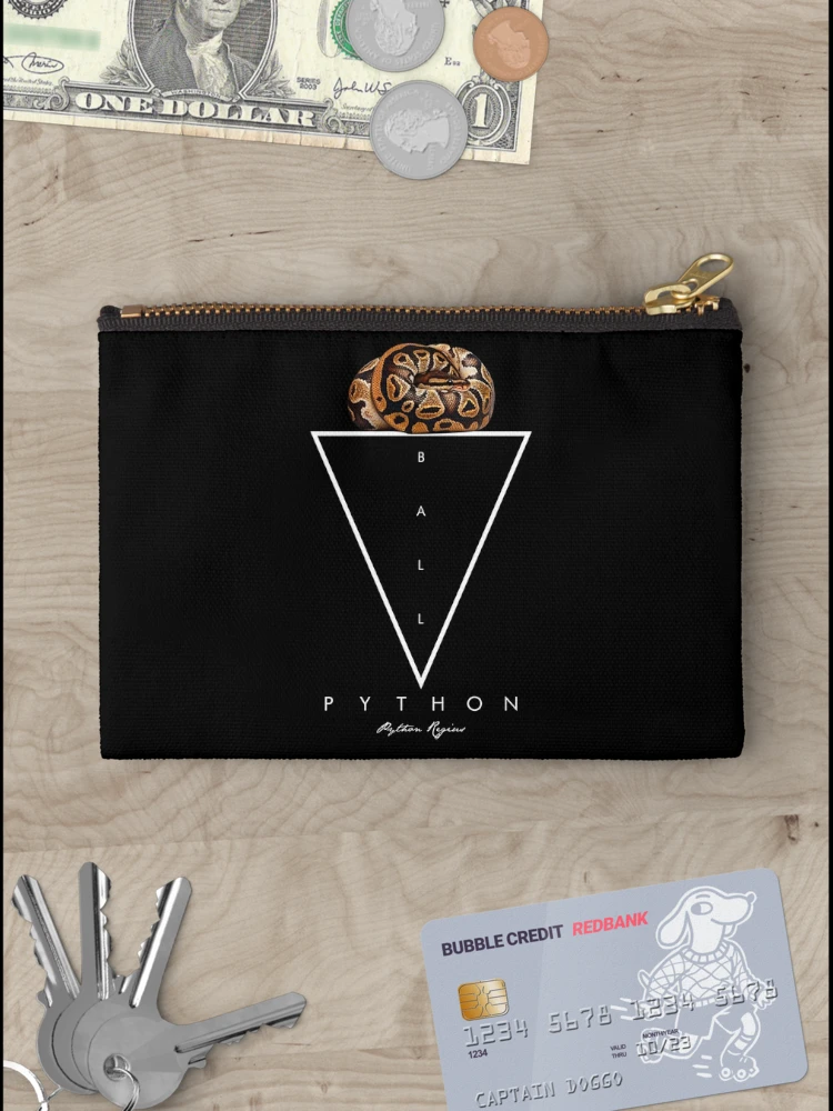 Thumbnail 3 of 4, Zipper Pouch, Ball Python Geometric Modern Snake Keeper designed and sold by JRRTs.