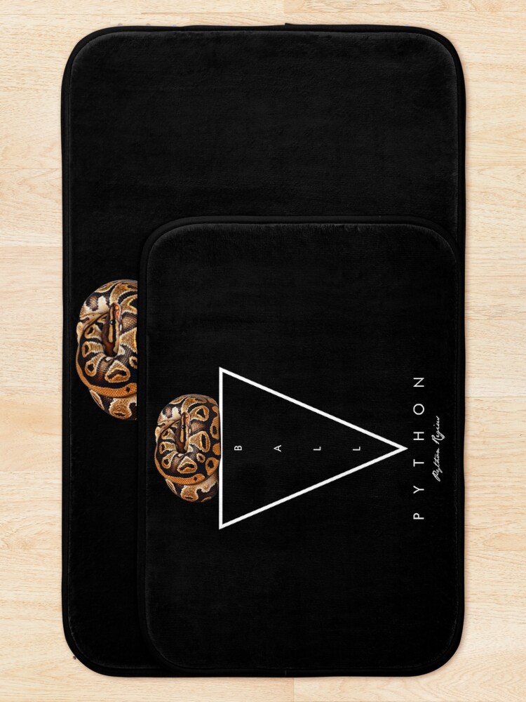 Thumbnail 5 of 6, Bath Mat, Ball Python Geometric Modern Snake Keeper designed and sold by JRRTs.